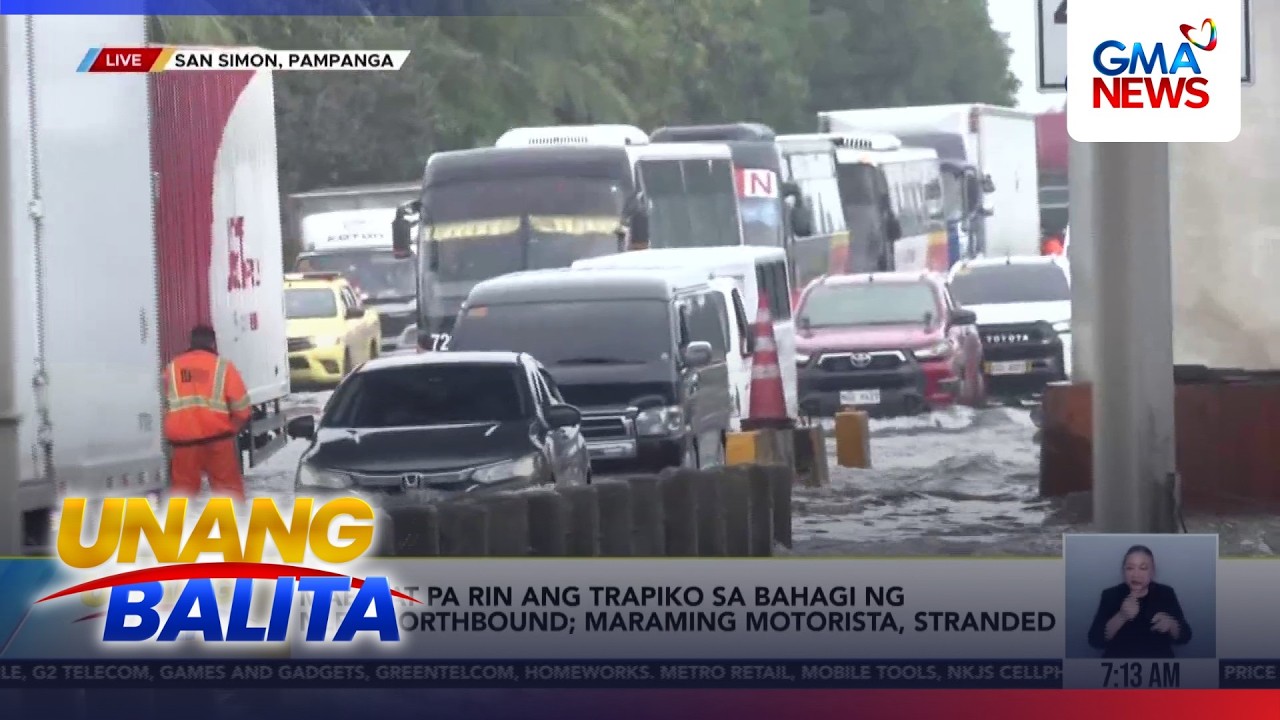 Mabigat pa rin ang trapiko sa bahagi ng NLEX Northbound; maraming motorista, stranded | Unang Balita