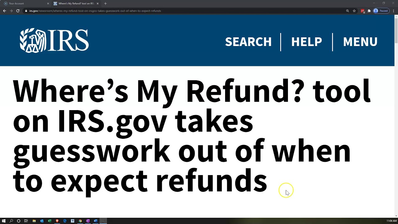 Where&rsquo;s My Refund? tool on IRS.gov takes guesswork out of when to expect refunds