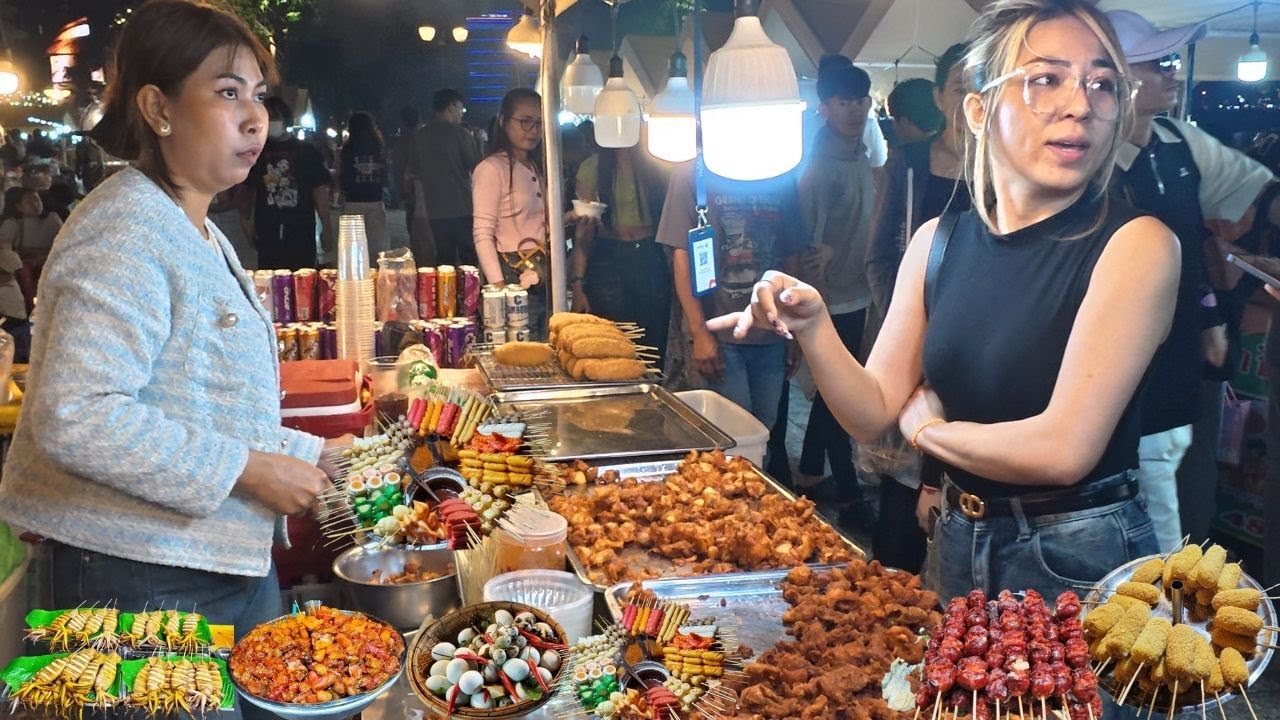 Street Food at Riverside Night Market 🌙  Walking Tour