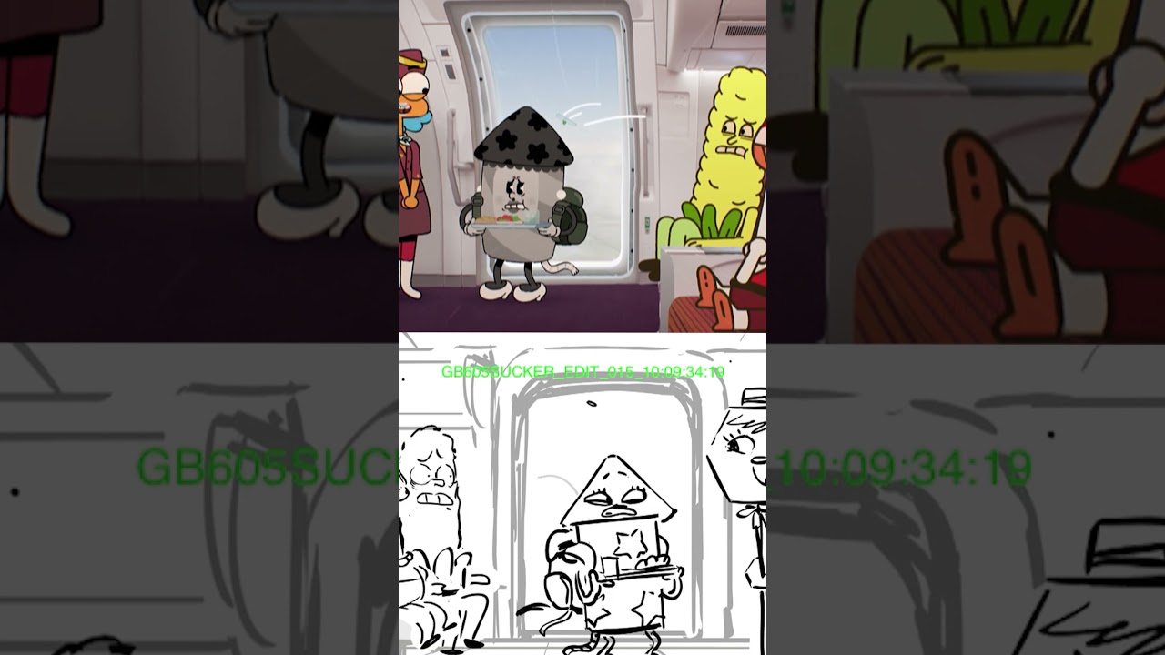 Darwin just fixed everything! Animation ✍️🎨 side by side #cartoonnetwork #Gumball #drawing #cartoon