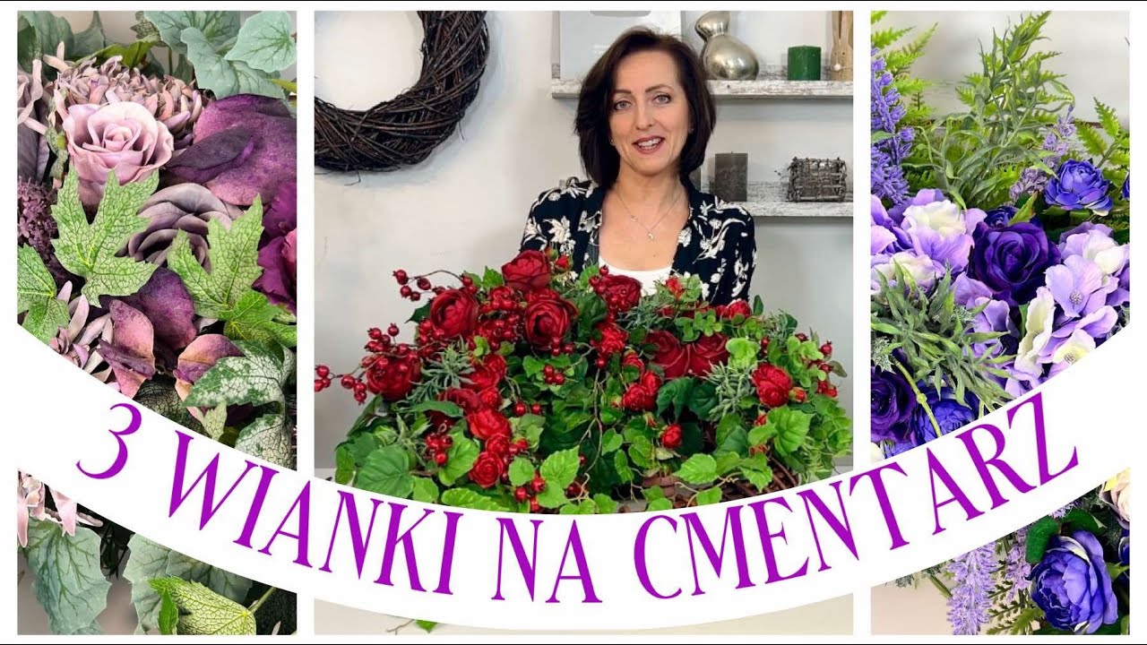 WIANEK NA CMENTARZ / 3 PROPOZYCJE / STROIK NA NAGROBEK @dekorady Klaudia Jachna