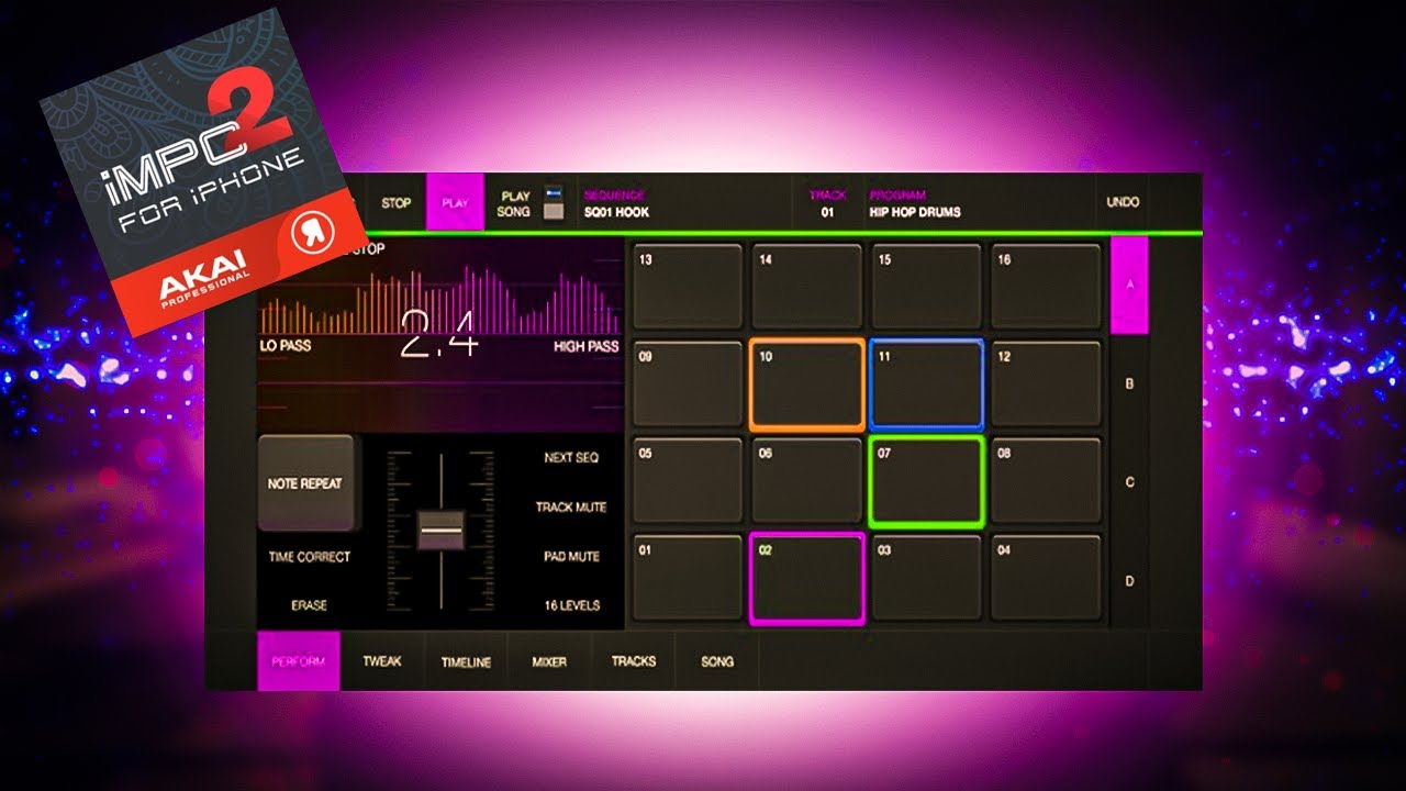 Akai iMPC Pro 2 First Awsome beat video on the Iphone 14