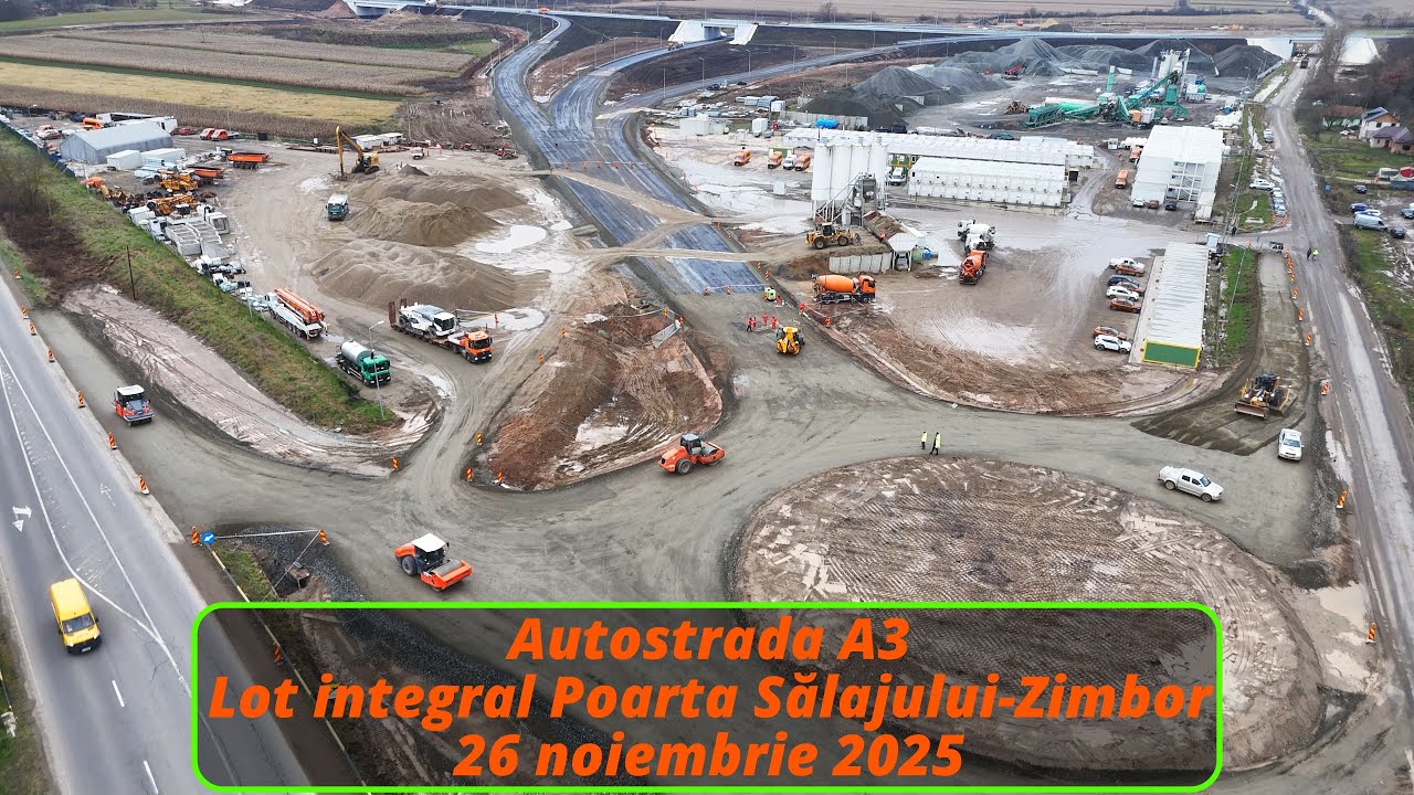 Автомагистраль А3, весь участок Поарта Сэлаюлуй-Зимбор, 26 ноября 2025 г.