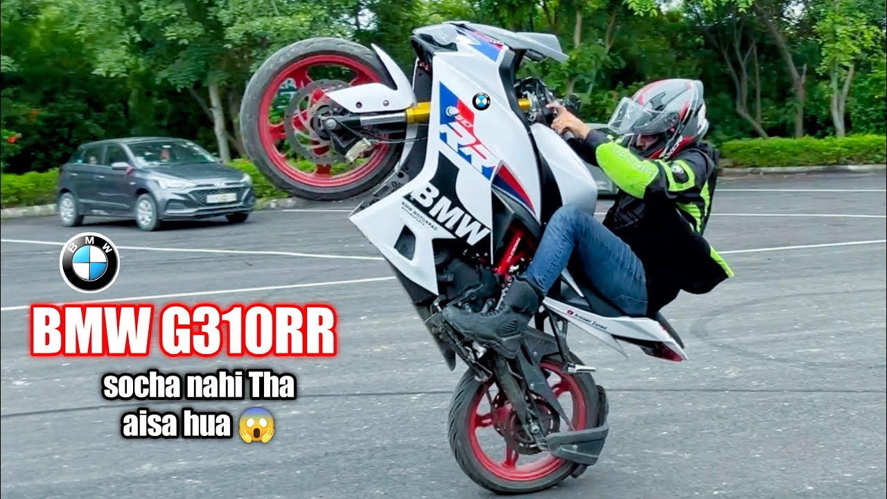 First wheelie on BMW G310RR | Top End check kardiya 😎