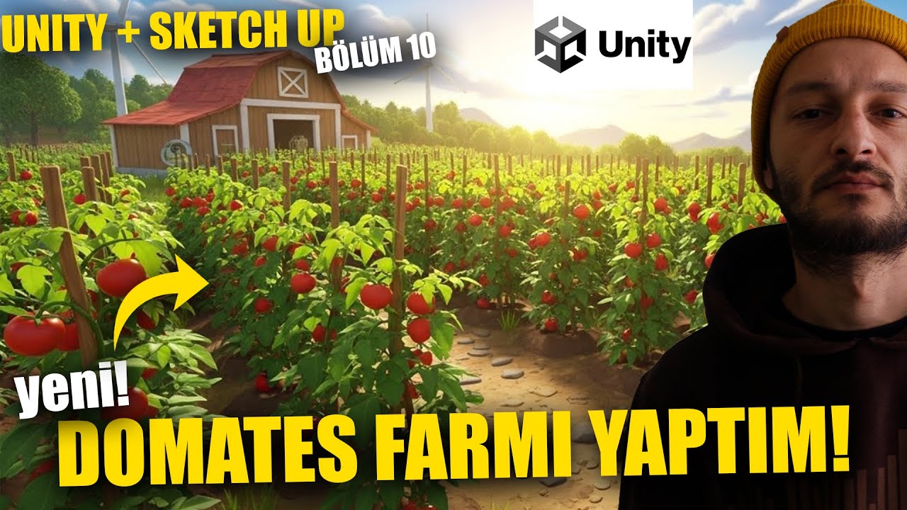 KENDİ OYUNUMA FARM YAPTIM! | BÖLÜM 10 - UNITY + SKETCH UP