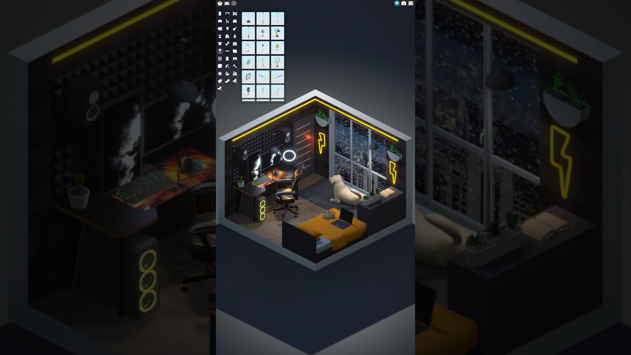 Building my dream room 🧡🧡🧡 #gaming #setup #indiegames