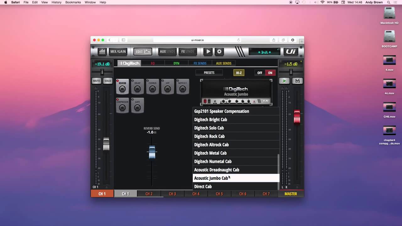 Soundcraft Ui Series тренинг. Часть 6 раздел 2. Моделирование усилителей DigiTech®
