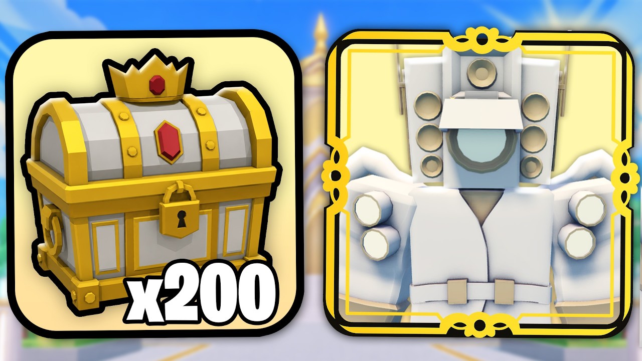 200 ROYAL CRATES for SHINY CELESTIAL KING! (Skibidi Masters Tower Defense)