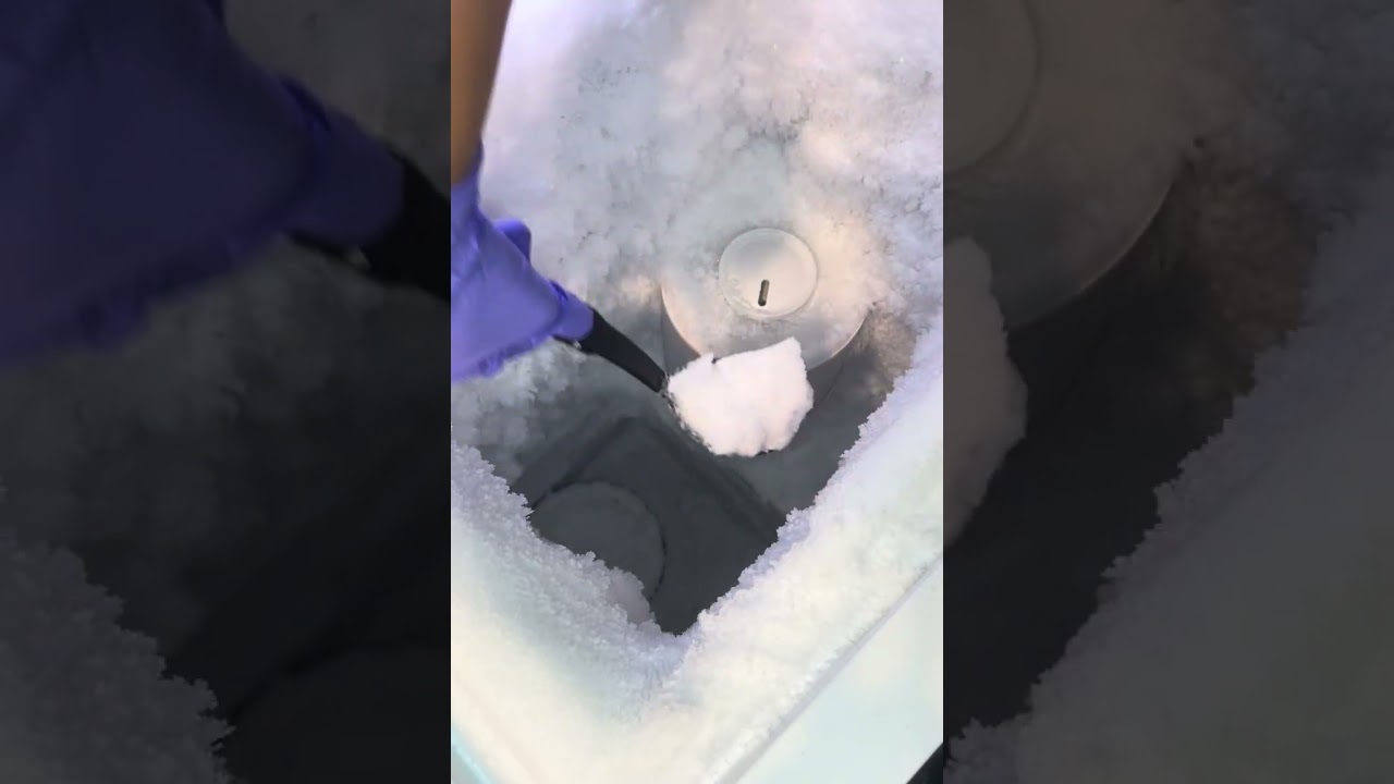 BIG SPOONFULS #ice#asmr#iceeating #freezerfrost #relaxing #satisfying 