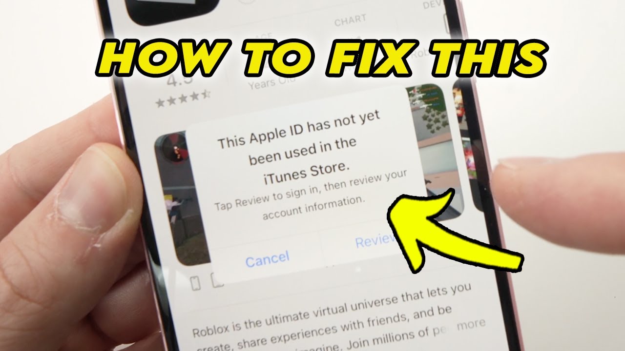 Apple ID не использовался в iTunes Store &mdash; как это исправить!