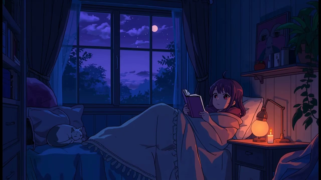 9 Hours of Stormy Night Comfort 🏠 The Keeper's Sanctuary [Cozy Lofi / Rain & Fire]