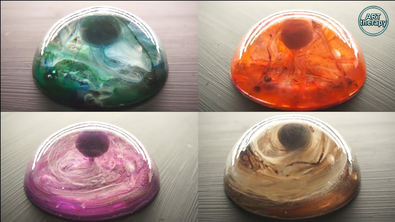 ✔️Alcohol Ink. | 🎨 PETRI Dish Art. | 🔮 (petri art) | 3D RESIN Art | Epoxy. part 3