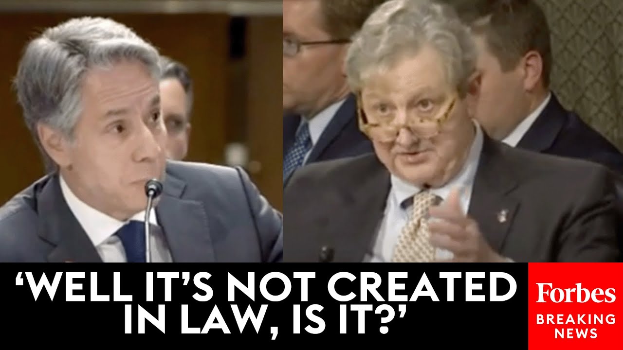 John Kennedy Confronts Secretary Of State Antony Blinken Over US-China Policy