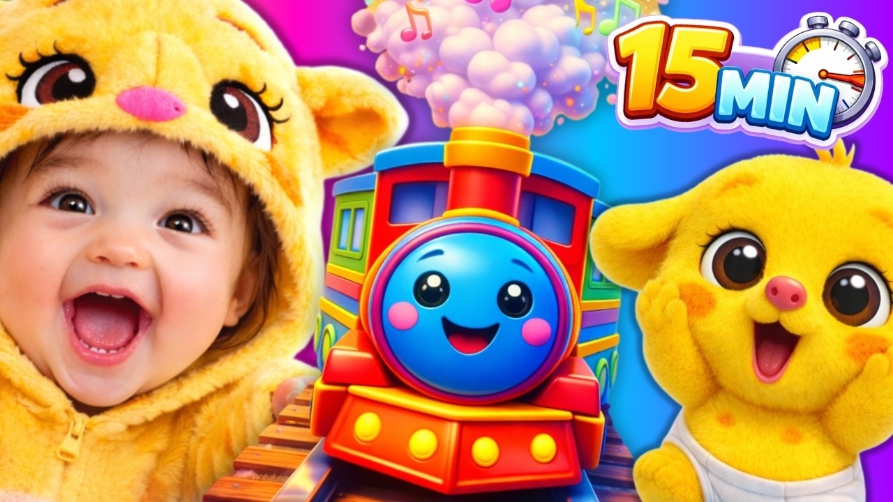 Trem de Ferro | Compilado de Músicas Infantis +15 Min – Baby Mu
