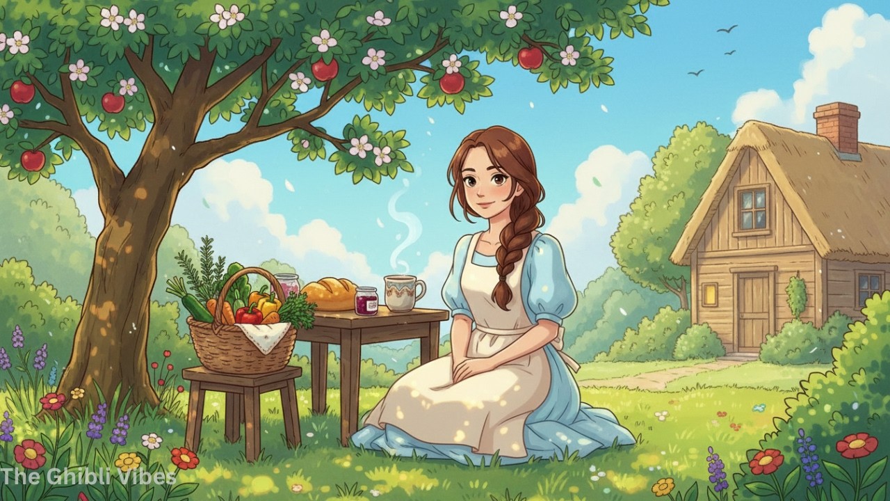 Cottage Girl’s Simple Daily Routine 🌿 | Cozy Slow Living in a Countryside Cottage | Ghibli Vibes