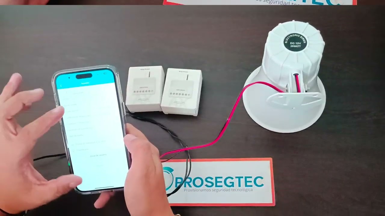 Cómo Configurar una sirena cableada 12V con Rele Hikvision para Alarma AXPRO