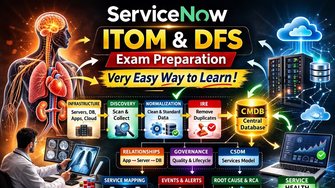 ServiceNow ITOM Explained in Telugu | CMDB, Discovery, Service Mapping Full Flow