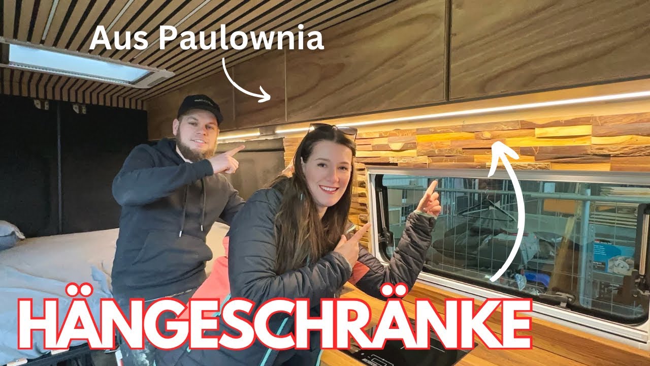 HÄNGESCHRÄNKE aus Paulownia 🪵/ Leichtbauholz / Camperausbau / Sprinter 4x4 🚐