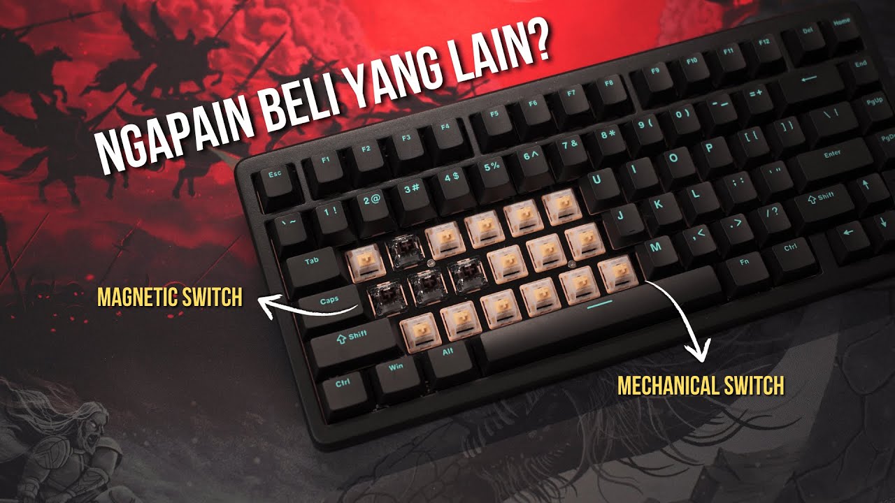STANDAR BARU KEYBOARD GAMING, SEMUA BRAND HARUS IKUT !! (Womier SK75 TMR Wireless Hybrid Keyboard)