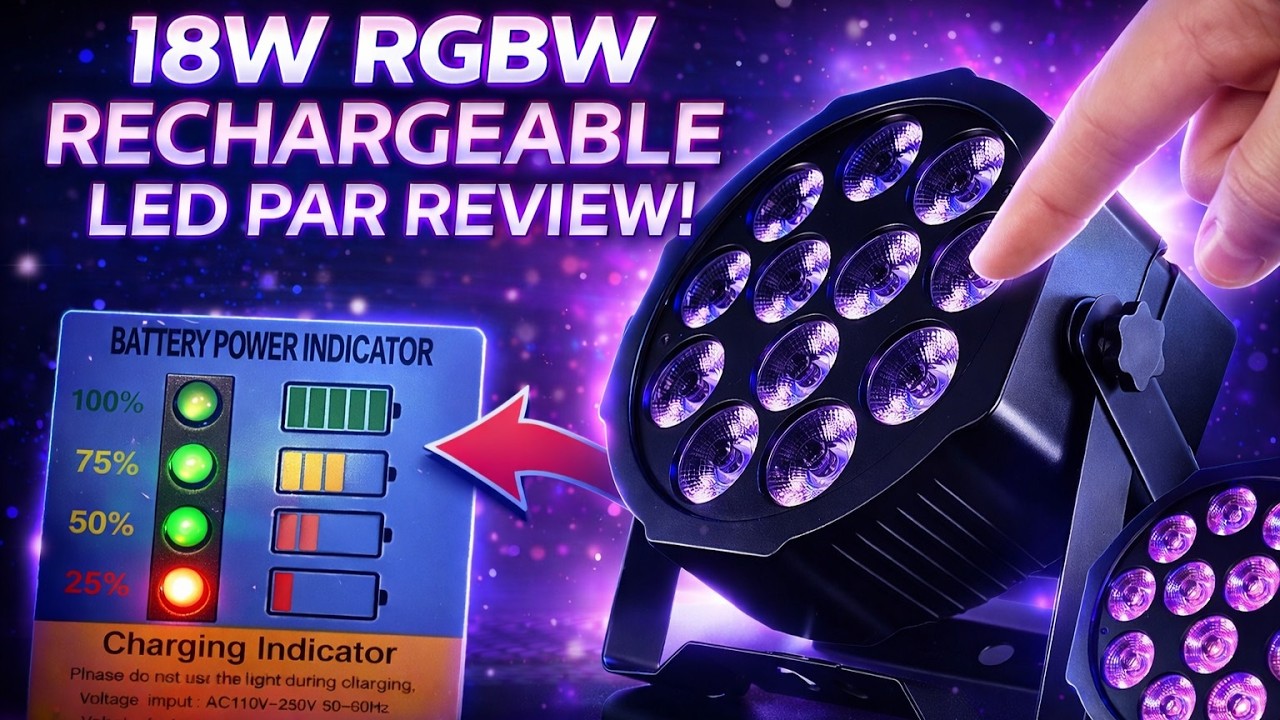 18w RGBW | Rechargeable | LED PAR Light | Review @Holdlamp