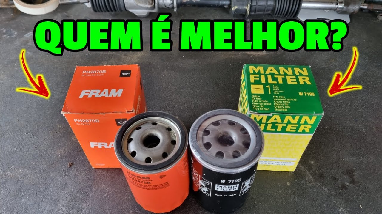 DIFERENÇAS DE FILTROS DE ÓLEO 1º LINHA DO MERCADO