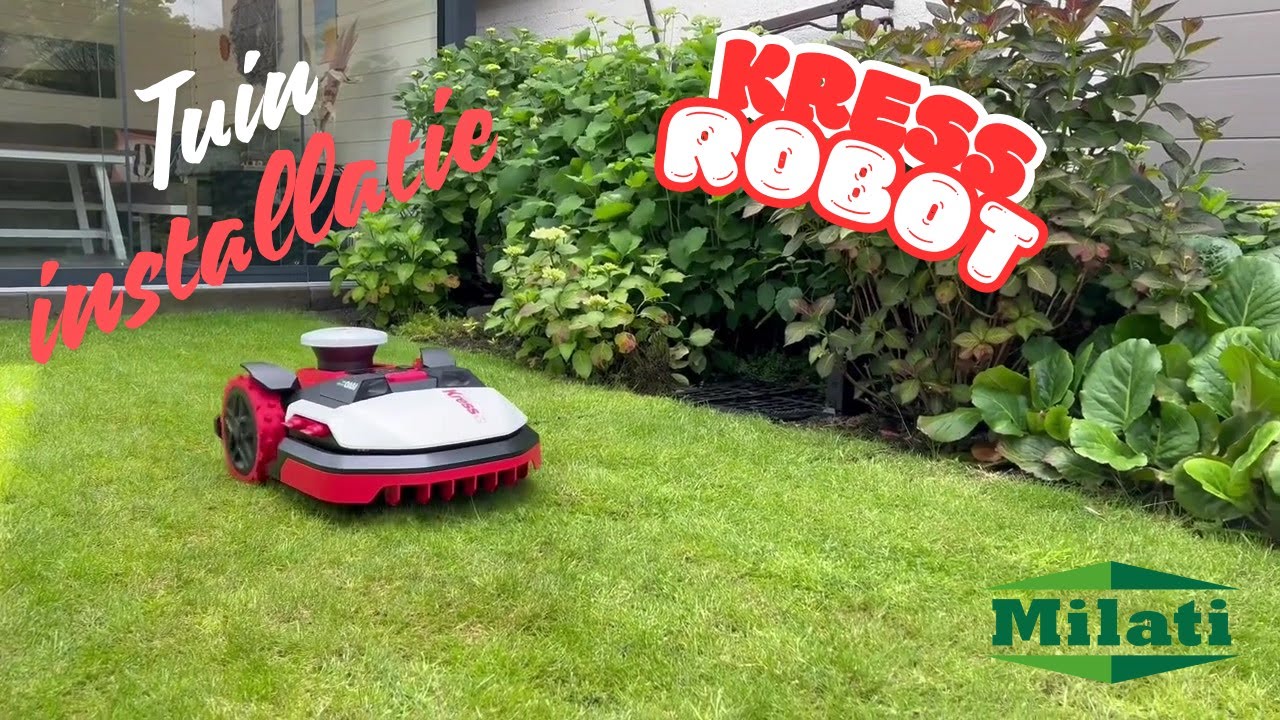 Kress robotmaaier voor in de tuin - installatie bij particulieren