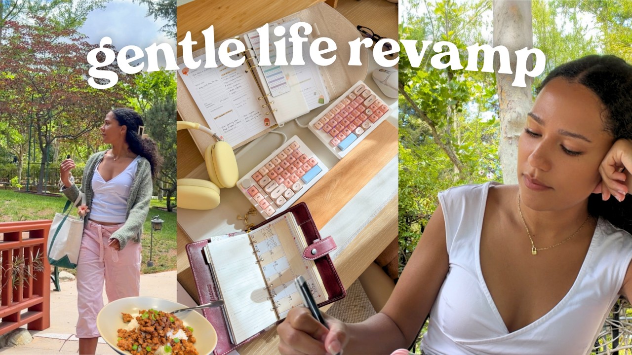 get your life together, the gentle way 🧺(routines, work, budgeting, & declutter)