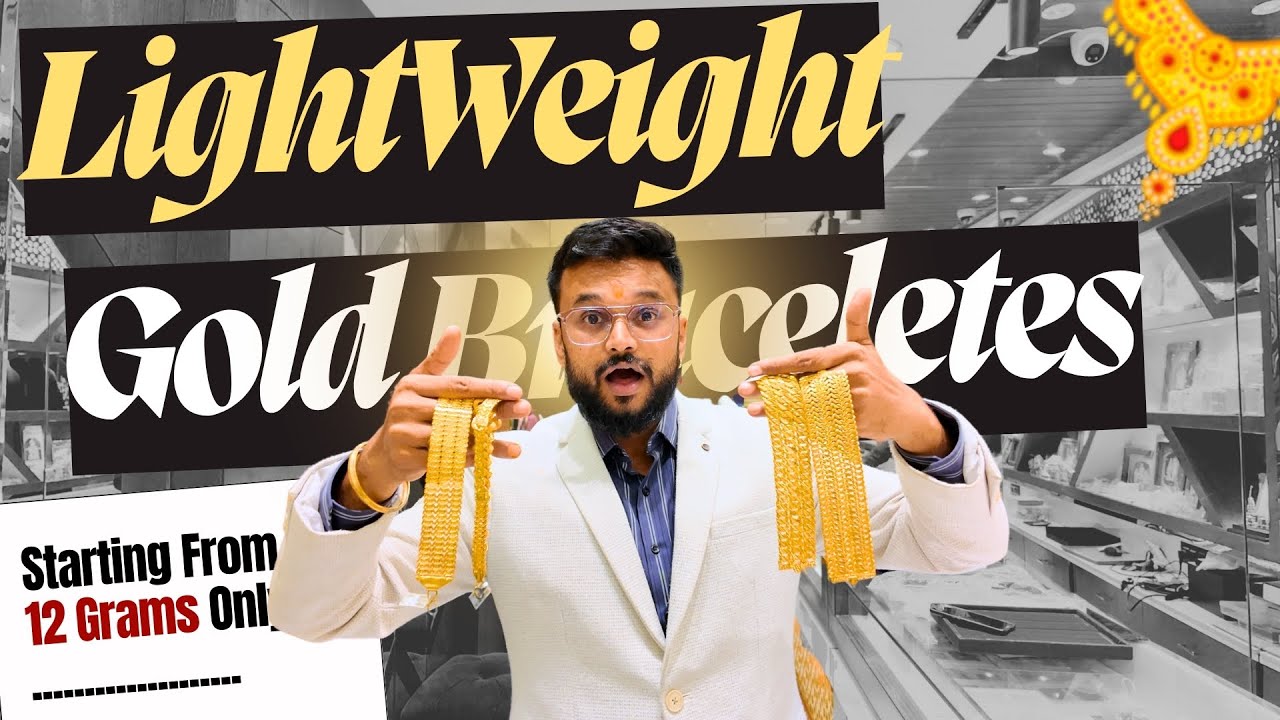 Lightweight Gold Bracelet Designs | Lowest Making Charges | Pukhraj Jewellers, Nagpur #bestgoldshop
