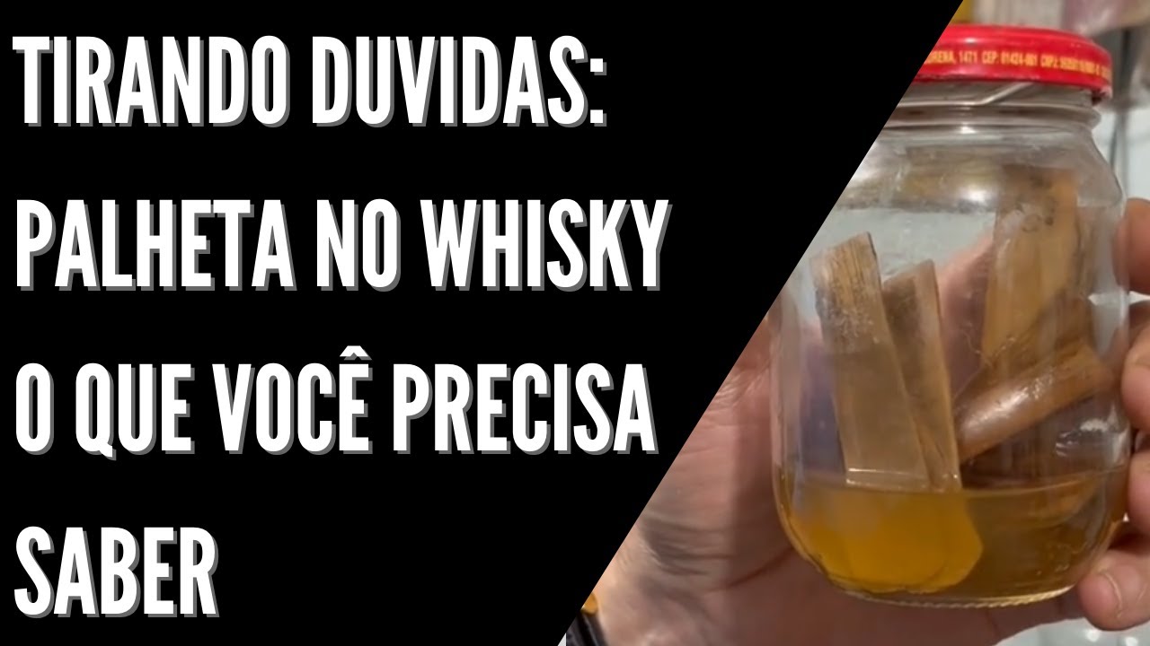 Tirando duvidas palheta no whisky 🥃