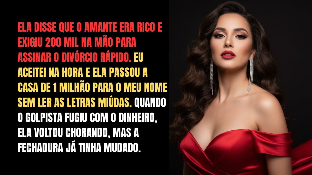 “Entre eu e ele, você sempre perde”, minha esposa disse.Duas assinaturas depois..