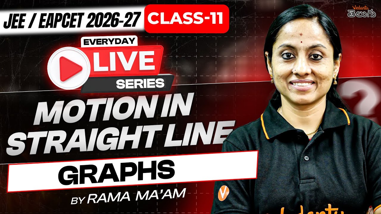 Motion in a Straight line Class 11 - Graphs [ EAPCET / JEE 2026 ]