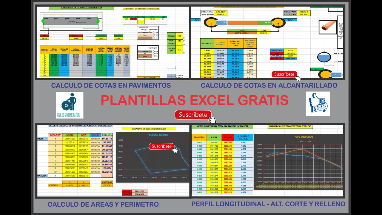 EXCEL PARA TOPOGRAFÍA - FÁCIL Y SENCILLO!!..