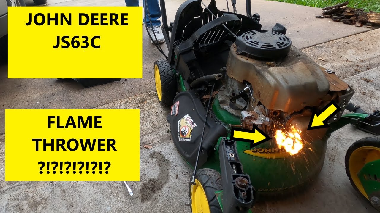 Curb find John Deere JS63C w/ Briggs and Stratton Push Lawn Mower! Trash Find!!