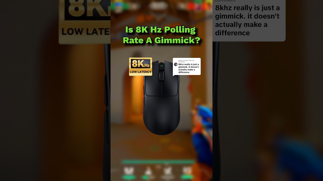 Is 8k Hz Polling Rate A Gimmick? #gamingmouse #wirelessmouse #pollingrate #valorant