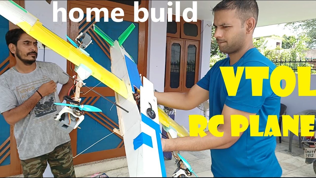 homemade  VTOL RC plane crash (Tiltrotor VTOL with all four motors tilt mechanism)
