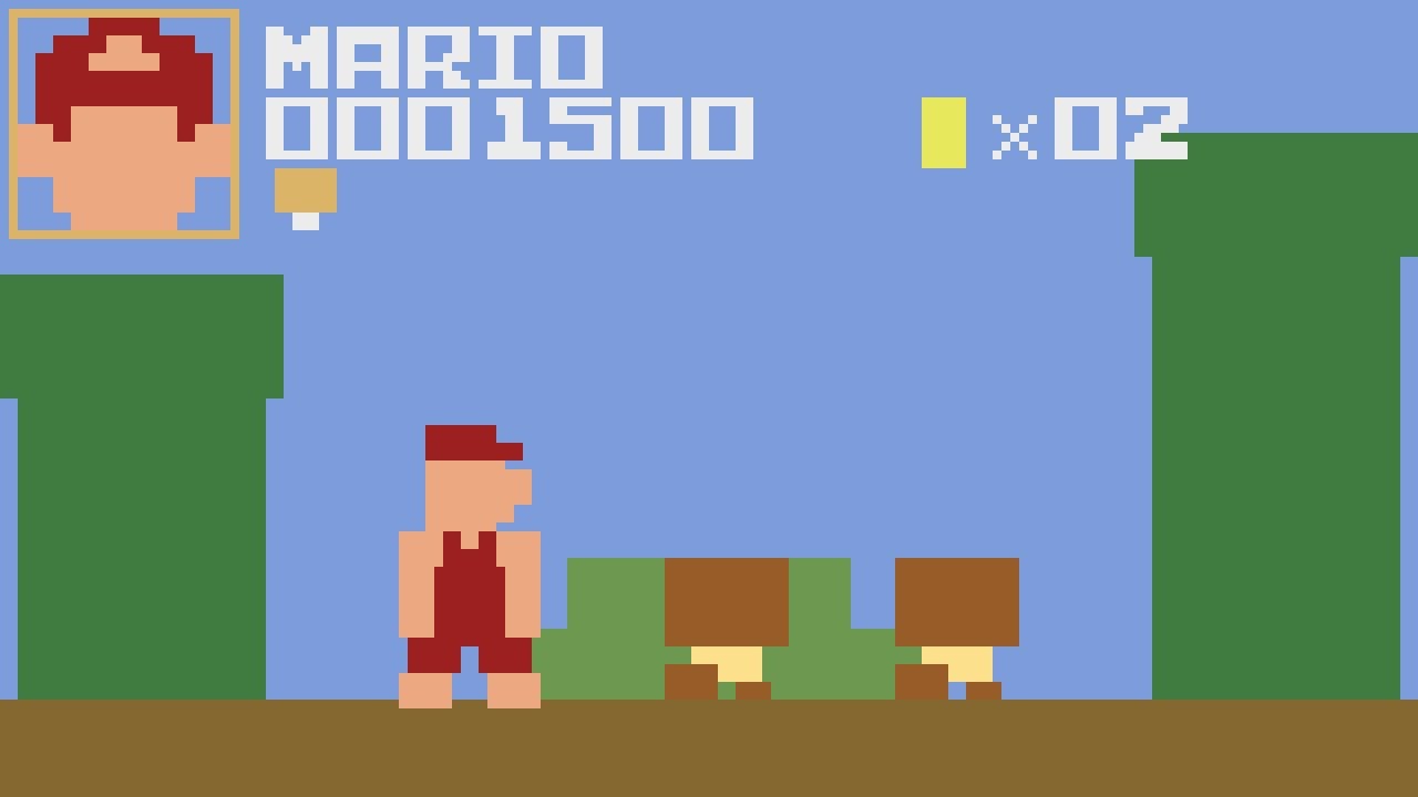 Super Mario Bros. 1 (ATARI) - Gameplay. ᴴᴰ