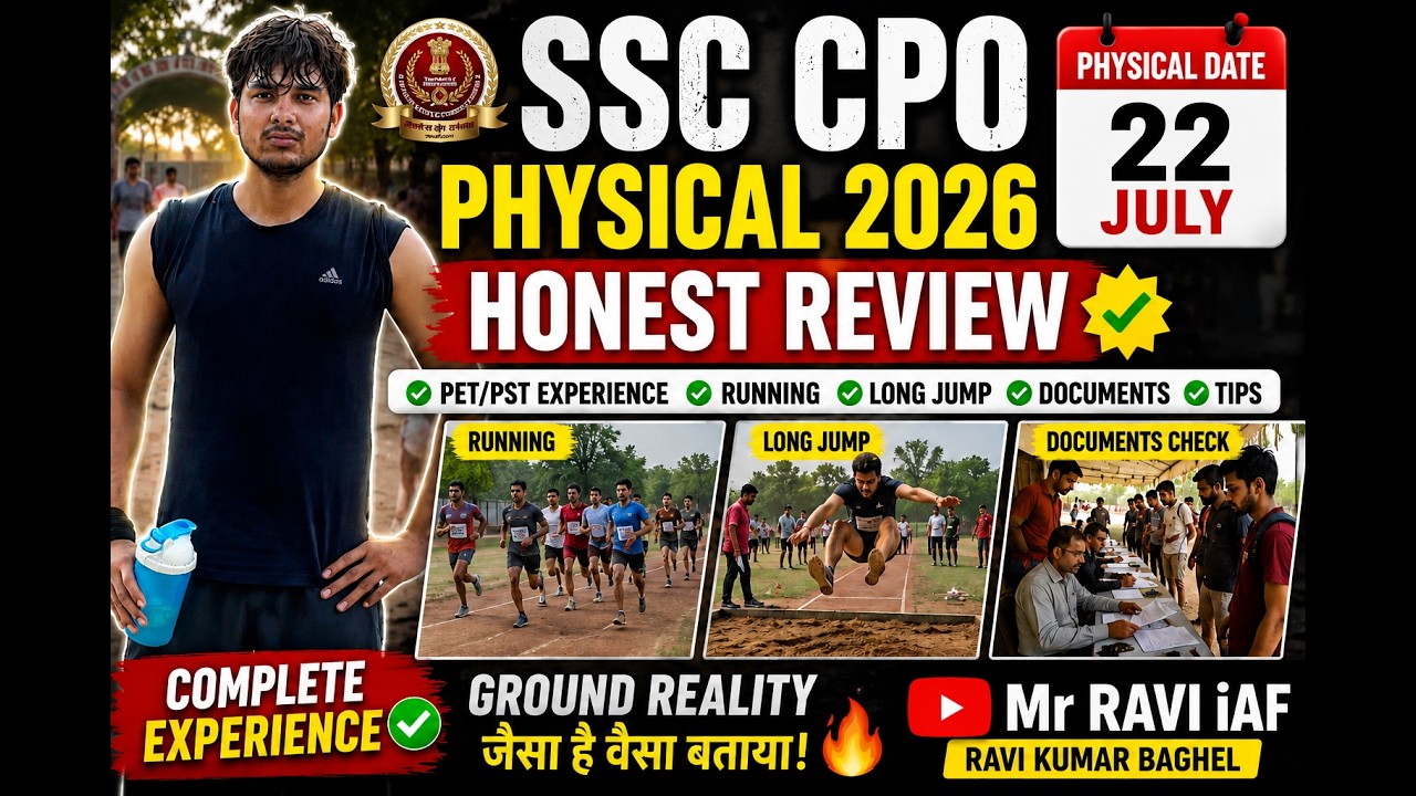 SSC CPO Physical 2026 Honest Review | PET/PST Experience | Ground Reality by Ravi Kumar Baghel