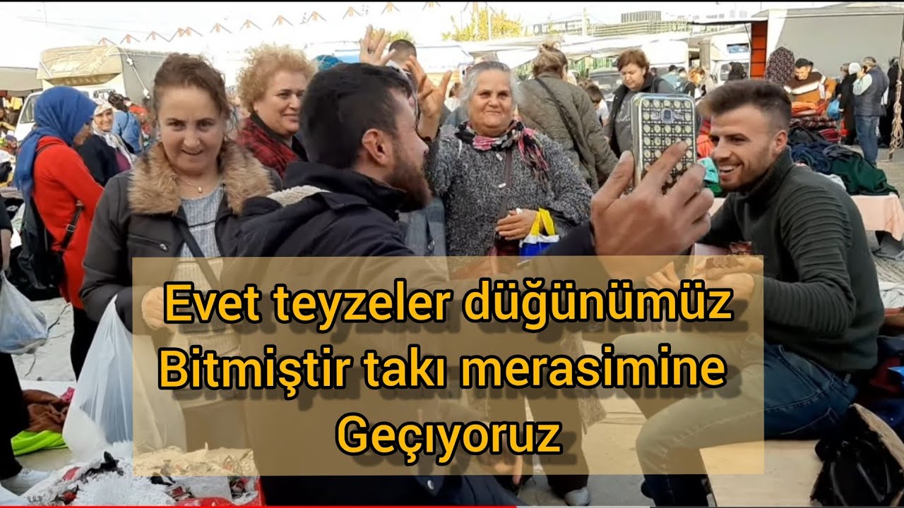 Pazarda Teyzelerimle Sazlı Sözlü Düğün Yaptık 😂