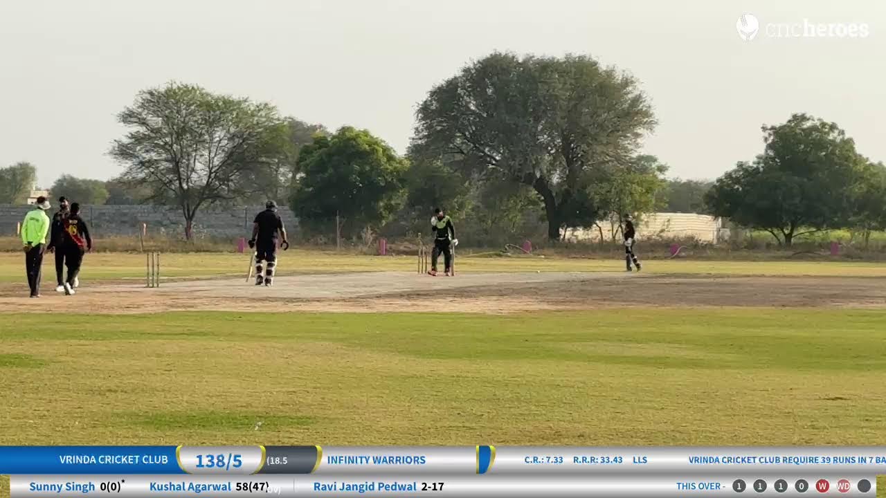 Vrinda Cricket Club vs Infinity Warriors | NNPL-06(League Matches) | Live - Jaipur New NARAYANA SP…