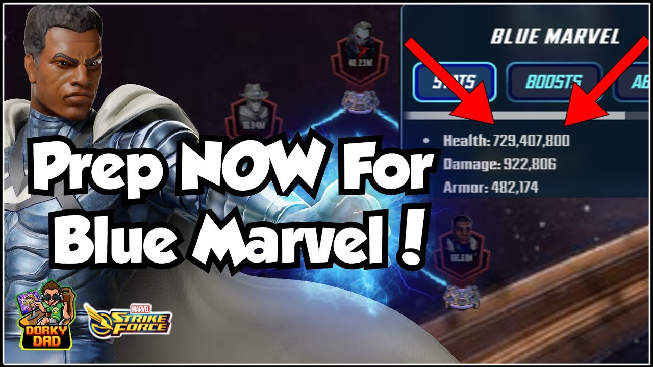 Подготовка к событию Blue Marvel! | Боевые моды: решают или нет? | Marvel Strike Force | MSF