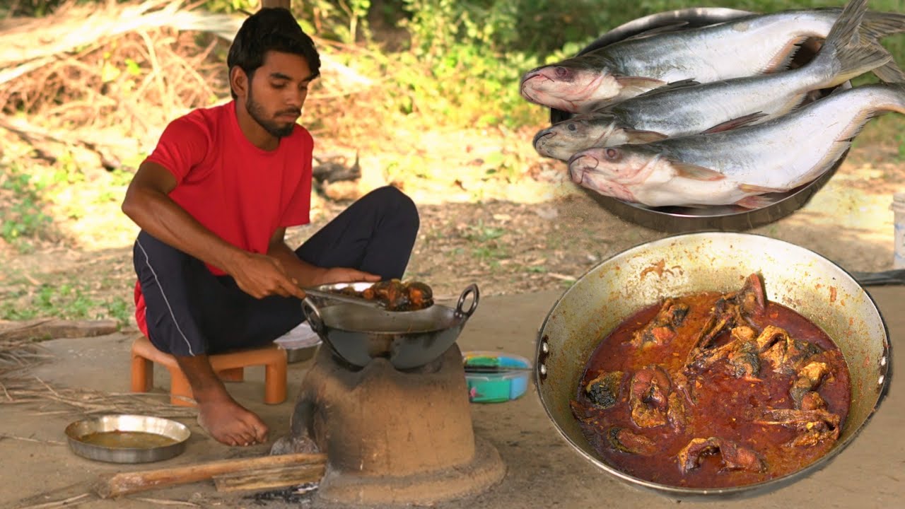 Village Style Pangas Fish Curry Recipe | Small Silan Machhali ki Recipe Cooking & Eating in bihari
