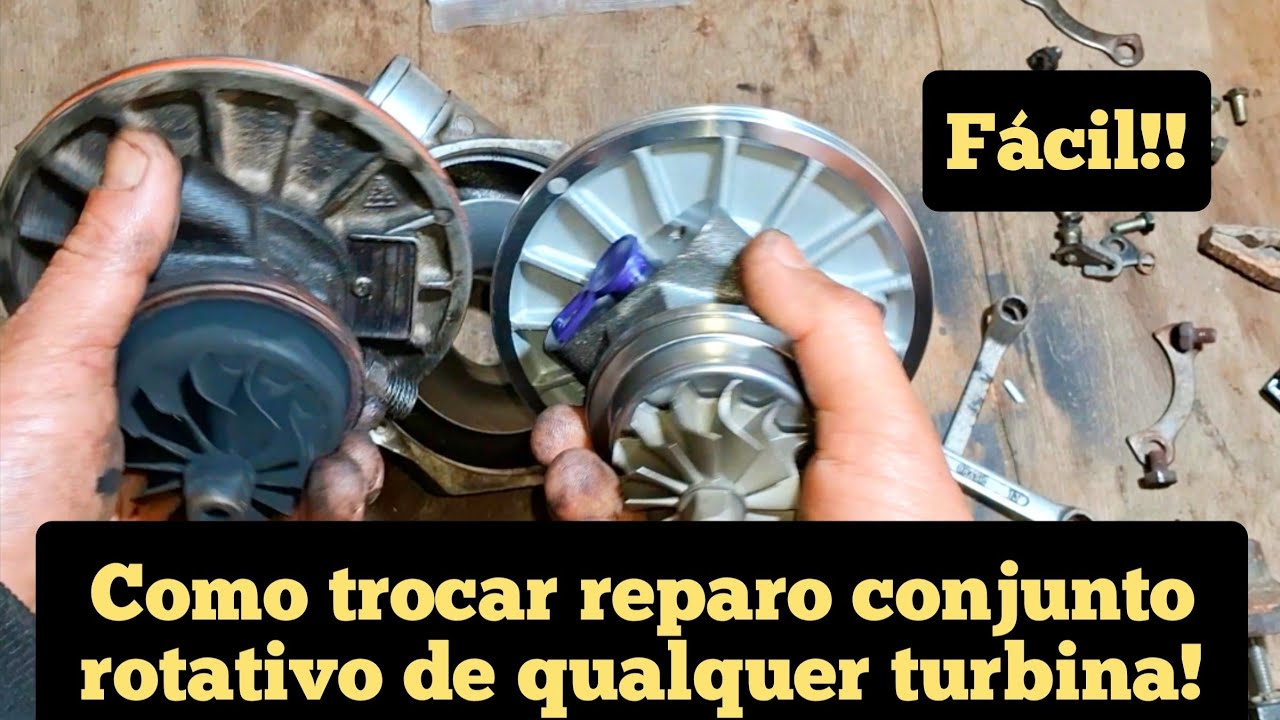 COMO TROCAR REPARO CONJUNTO ROTATIVO DE QUALQUER TURBINA MUITO FÁCIL!! PASSO A PASSO!!