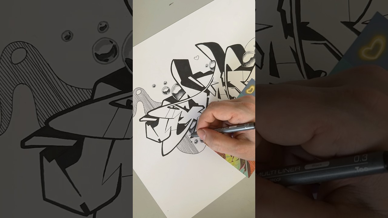 Letters in black and white 🤤 #graffiti #art