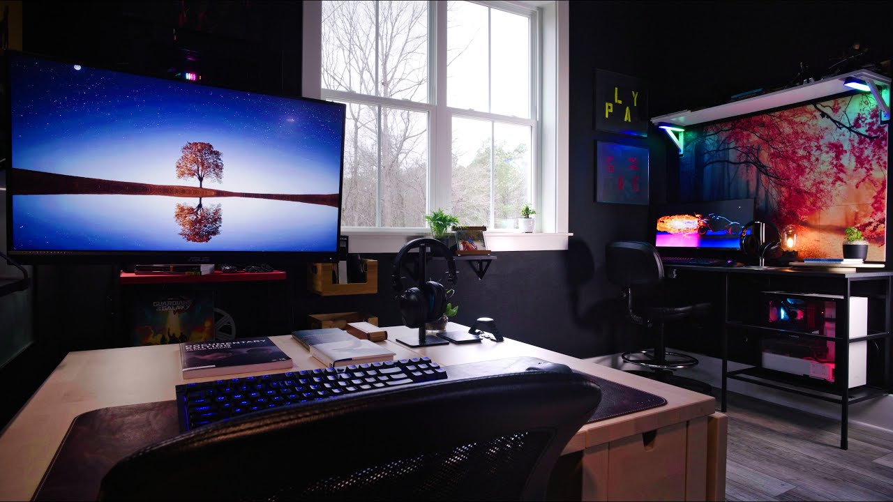 Home Office Tour: My Work from Home and Gaming Desk Setup | Added a Mac Mini M2
