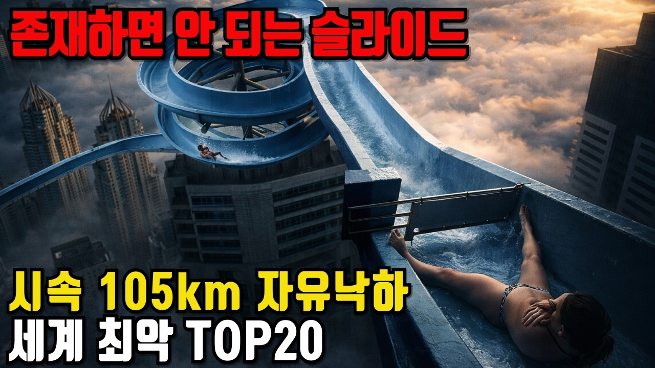 존재하면 안 되는 워터슬라이드… 시속 105km 자유낙하 | 세계 최악 TOP20