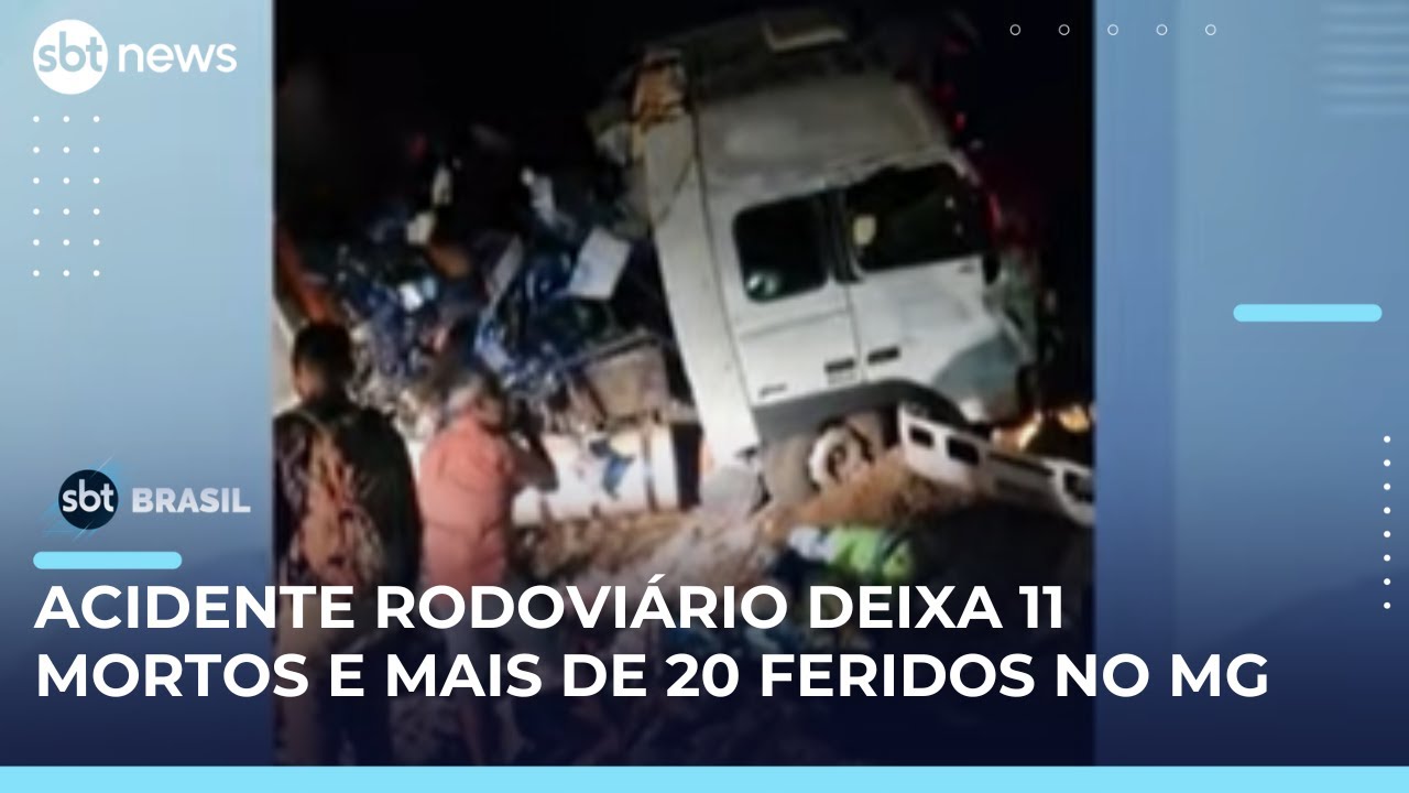 Colisão entre carreta e ônibus de turismo deixa 11 mortos em Mato Grosso | #SBTBrasil