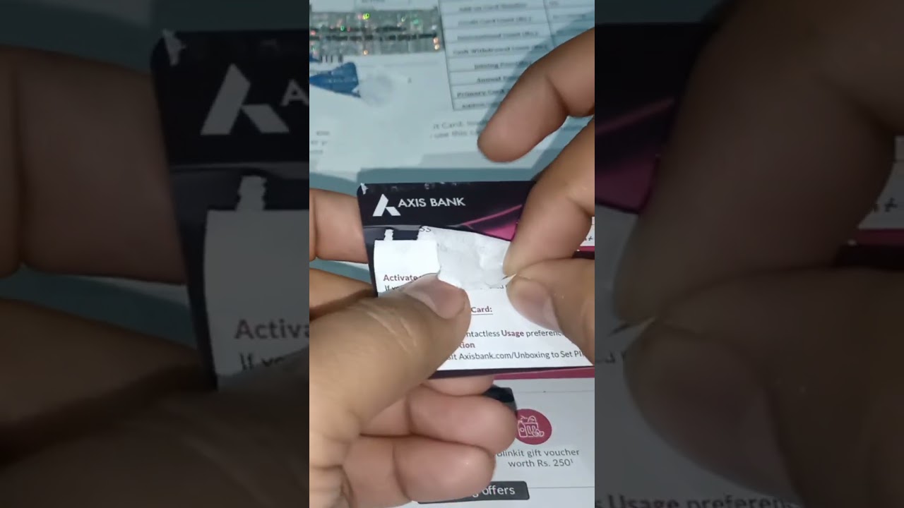axis Neo credit card Unboxing #unboxing #creditcard #creditcardunboxing