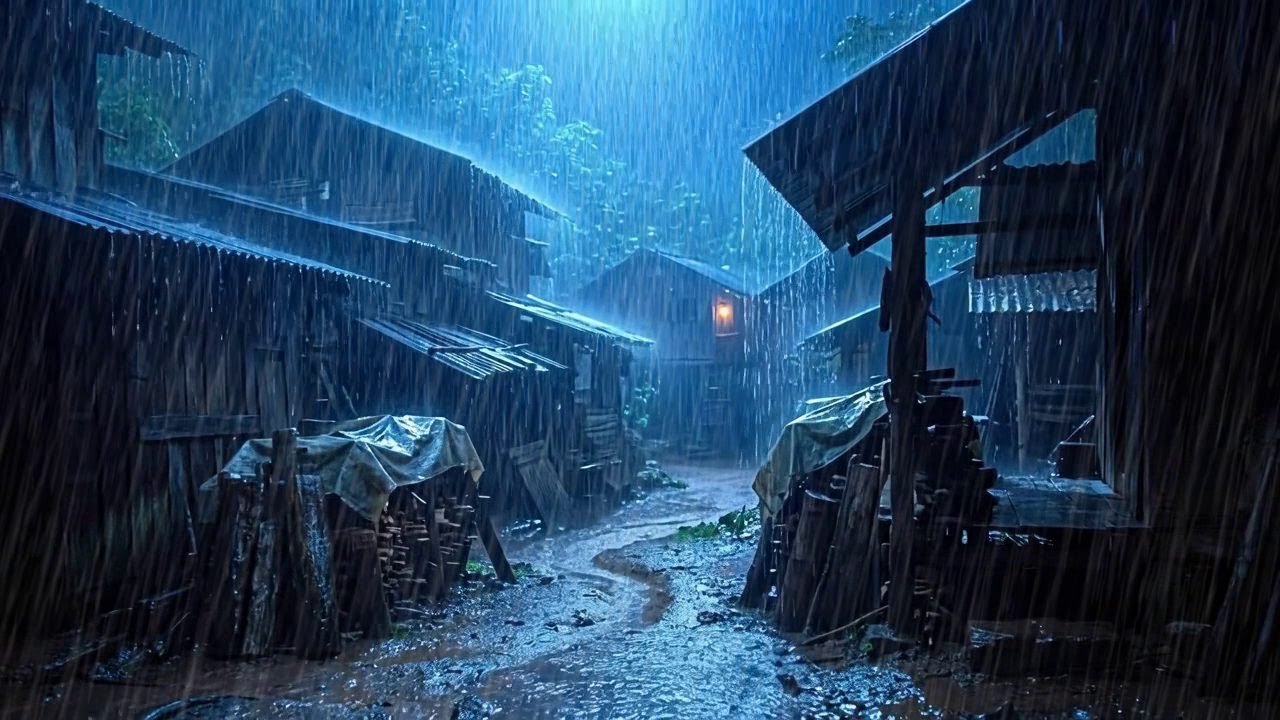 Rain Sounds for Sleeping - 99% Instantly Fall Asleep Fast with Relaxing Rain and Thunder at Night
