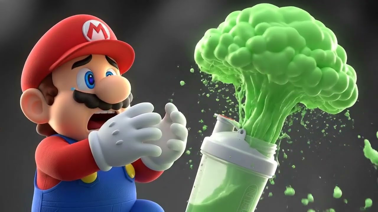 Mario in the USA 💪🍄 | The Rapid Buff Gym | AI Animation