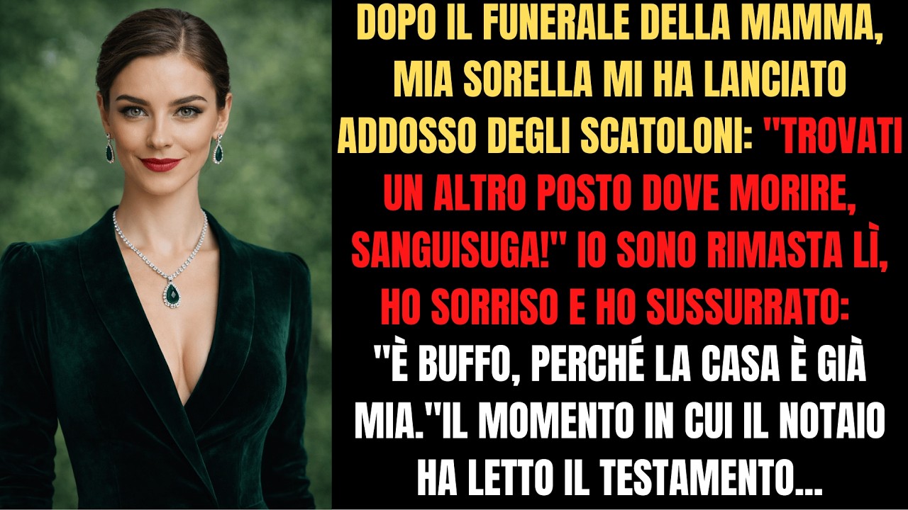 Mia sorella mi sfratta al funerale. Non sa cosa c'è nel testamento... 📄🤫